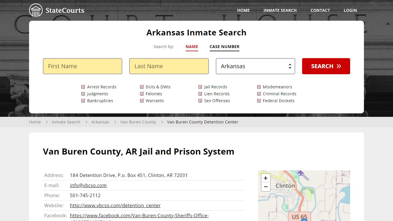 Van Buren County, AR Jail and Prison System - State Courts